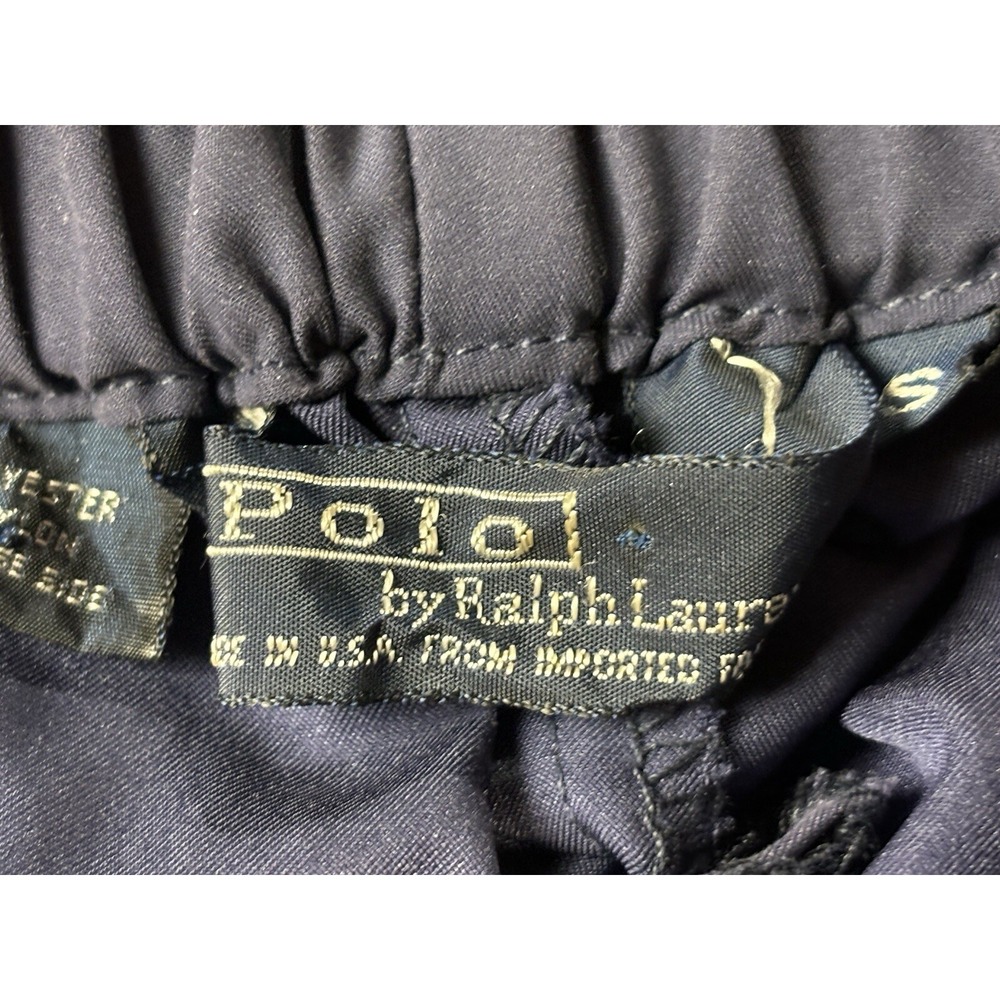 NEW! Polo Ralph Lauren Track Pants Sz Small Men's Navy Ankle Zip Deadstock READ - Picture 6 of 10
